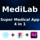 Doctor & Pharmacy App | ReactNative CLI | Figma + XD FREE | Life Time Update | MediLab - Mobile / Native Web