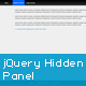 jQuery Hidden Panel - JavaScript / Navigation