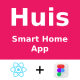 Smart Home App | UI Kit | React Native CLI | Figma FREE | HUIS - Mobile / Native Web