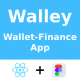 Wallet Finance App | UI Kit | ReactNative CLI | Figma FREE | Walley Wallet - Mobile / Native Web