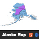 Interactive Alaska Clickable MAP - HTML5