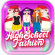 High School Fashion - Dress Up - HTML5 / Games