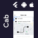 4 App Template| Cab Booking and Package Delivery| Travel & Delivery Service| Ride & Parcel |Cab Book - Mobile / Flutter