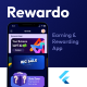 Rewardo : Flutter Quiz Rewarding & Earning App for iOS and Android with Admin Panel - Mobile