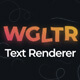 WGLTR - WebGL Text Renderer - JavaScript