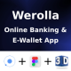 Online Banking & Digital Wallet ANDROID + IOS + FIGMA | UI Kit | Werolla | Life time Update | Ionic - Mobile / Native...