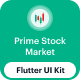 Prime Stock Market Flutter App UI Kit - Mobile / Flutter