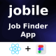 Jobile App ANDROID + IOS + FIGMA | UI Kit | ReactNative | Online Job Finder App - Mobile / Native Web