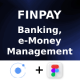 FinPay App ANDROID + IOS + FIGMA | UI Kit | Ionic | Banking, E-Money Management - Mobile / Native Web