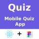 Quiz | ANDROID + IOS + FIGMA (FREE) | UI Kit | React Native | Online Quiz Game - Mobile / Native Web
