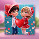 Valentine Couple Jigsaw Puzzles [ Construct 3 , HTML5 ] - HTML5 / Games
