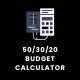 50 30 20 Budget Calculator - Web Calculator for your Website - HTML5 / Forms