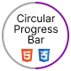 Circular progress bar with Single HTML + CSS - CSS / Charts and Graphs