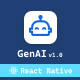 GenAI v1.0 (Expo v50 -latest) | Ultimate generative AI application Template - Mobile