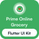 Prime Online Grocery Flutter App UI Kit - Mobile / Flutter