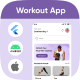 Fitness UI template: Workout Mentor app in Flutter 3.x (Android, iOS) | Body Transformation App - Mobile / Flutter
