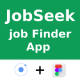 Online Job Finder App | UI Kit | Ionic | Figma FREE | JobSeek - Mobile / Native Web
