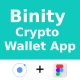 Crypto Wallet And Finance App | UI Kit | Ionic | Figma FREE | Life Time Update | Binity - Mobile / Native Web