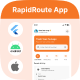 Parcel Tracker UI template: Online Delivery App in Flutter 3.x (Android, iOS) App | RapidRoute App - Mobile / Flutter