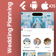 Wedding Planning App Template in Flutter | Multi Language | WeddingBells - Mobile / Flutter