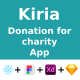 Donation for charity App ANDROID + IOS + FIGMA + XD | UI Kit | ReactNative | Kiria - Mobile / Native Web