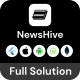 NewsHive: Flutter Full App (Android, iOS) with NodeJs Backend | BuzzStream App - Mobile / Flutter / Full Applications