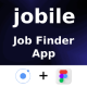 Jobile App ANDROID + IOS + FIGMA | UI Kit | Ionic | Online Job Finder App - Mobile / Native Web
