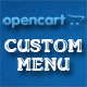opencart custom menu - Plugins / OpenCart