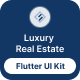 Luxury Real Estate Flutter App UI Kit - Mobile / Flutter