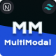 MultiModal - Responsive TailwindCSS Modals and Popups React NextJs Template - JavaScript / Images and Media
