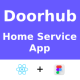 DoorHub ANDROID + IOS + FIGMA (Free) | UI Kit | ReactNative | Home Service Provide - Mobile / Native Web