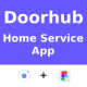 DoorHub ANDROID + IOS + FIGMA (Free) | UI Kit | Ionic | Home Service Provide - Mobile / Native Web