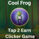 CoolFrog Tap2Earn Clicker Game With Telegram Mini App + API + Bot - HTML5