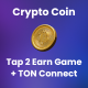 Crypto Coin Tap-2-Earn Clicker Game With Telegram Mini App + API + Bot + TON Wallet Connect - HTML5