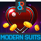 HTML Modern Suits Slot Game - HTML5 / Games