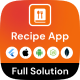 Recipe Full App in Flutter with NodeJs Backend | Cooking Guide App in Flutter - Mobile / Flutter / Full Applications