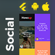2 App Template| Social Media App | Content Sharing | Social Networking | Video Sharing App | HowsUp - Mobile / Flutter