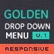 Golden Menu - Responsive Flat Dropdown Menu - JavaScript / Navigation