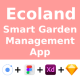 Ecoland | ANDROID + IOS + FIGMA + XD + Sketch + Figma | UI Kit | Ionic | SMART GARDEN MANAGEMENT APP - Mobile / Nativ...