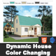 Dynamic House Color Changing - HTML5