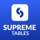 Supreme Tables - WordPress / Interface Elements
