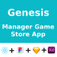 Game Store App ANDROID + IOS + FIGMA + XD + Sketch | UI Kit | React Native | Genesis - Mobile / Native Web