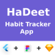 Habit Tracker App ANDROID + IOS + FIGMA + Sketch | UI Kit | Flutter | HaDeet - Mobile / Flutter