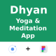 Yoga & Meditation App | UI Kit | Ionic | Figma FREE | Life Time Update | Dhyan - Mobile / Native Web