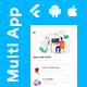Multiple App Template UI Kit with 100+ Screens | Android iOS Apps Templates Flutter | Multi App - Mobile / Flutter