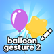 Balloon Gesture 2 - Construct 3 - HTML5 - GestureRecognize - HTML5 / Games