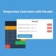 Html css JavaScript calculator with a receipt and PDF download - HTML5