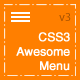 CSS3 Awesome Menu - CSS / Navigation and Menus