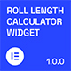 Roll Length Calculator Widget for Elementor - WordPress / Widgets