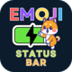 Emoji Battery Status Bar with AdMob Ads Android - Mobile / Android
